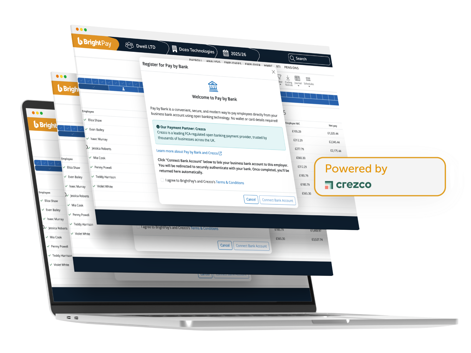BrightPay payments interface